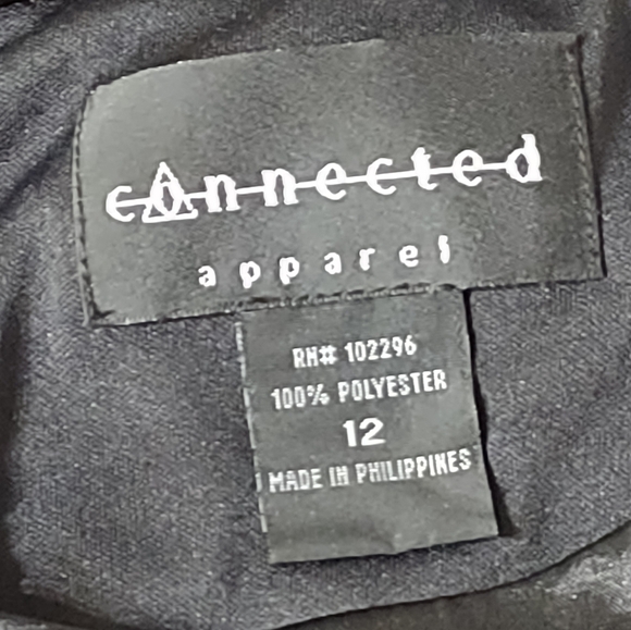 Vintage Connected Apparel Black Gothic Tent Trapeze Dress Size 12 - Picture 9 of 10